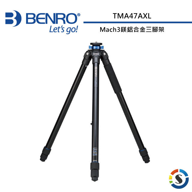 BENRO 百諾 Mach3系列鎂鋁合金三腳架TMA47AXL