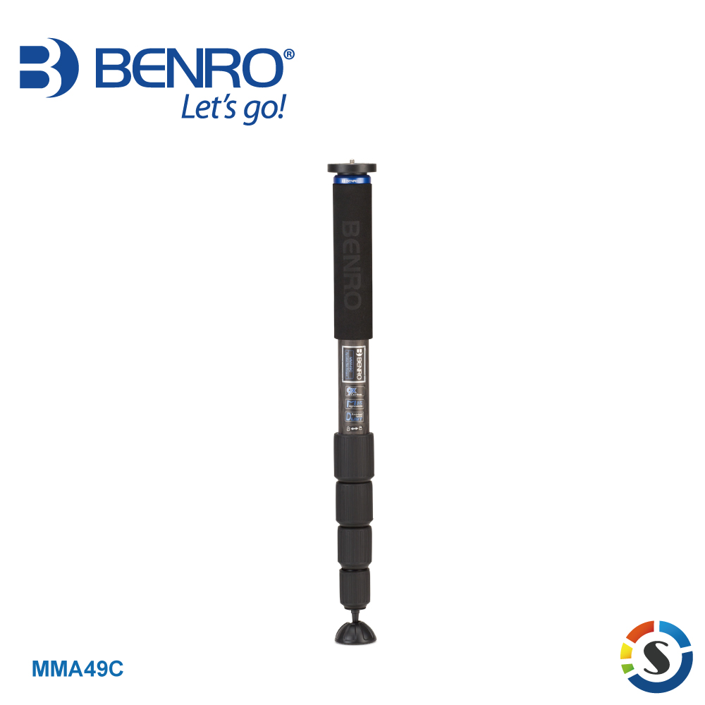 BENRO 百諾 MMA49C Mach3系列碳纖維攝影單腳架