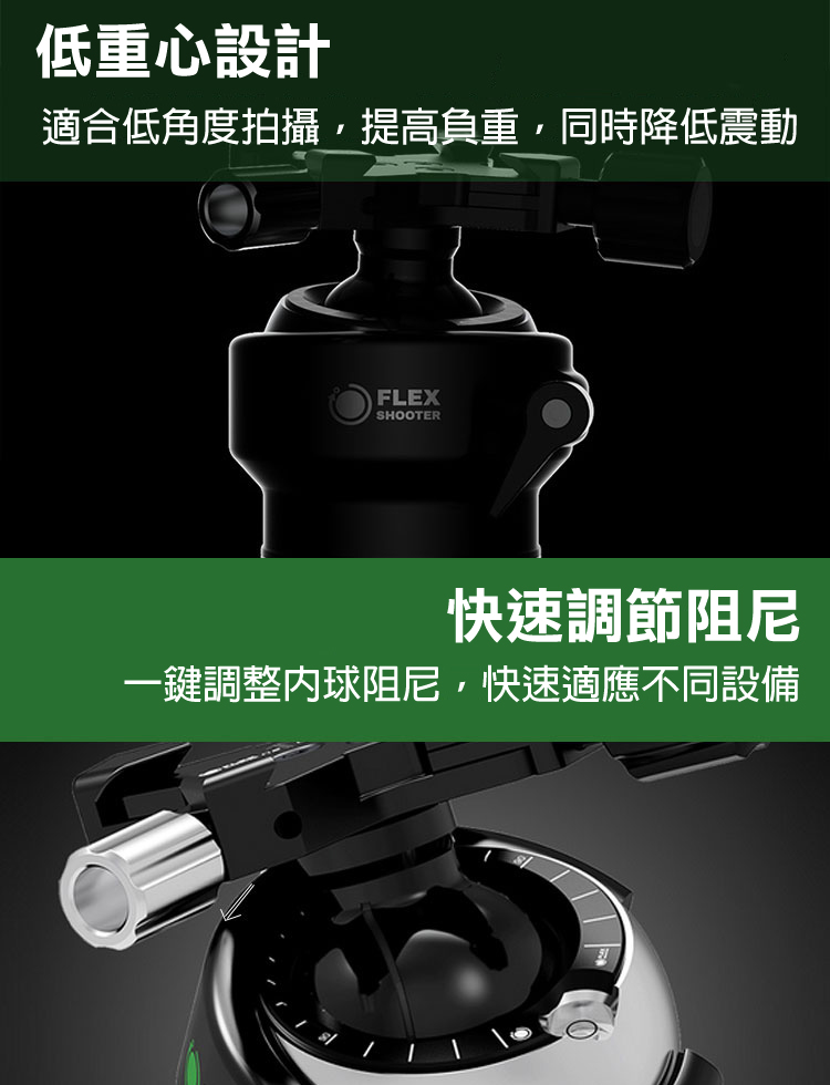 FlexShooter Pro 雙球體雲台- PChome 24h購物