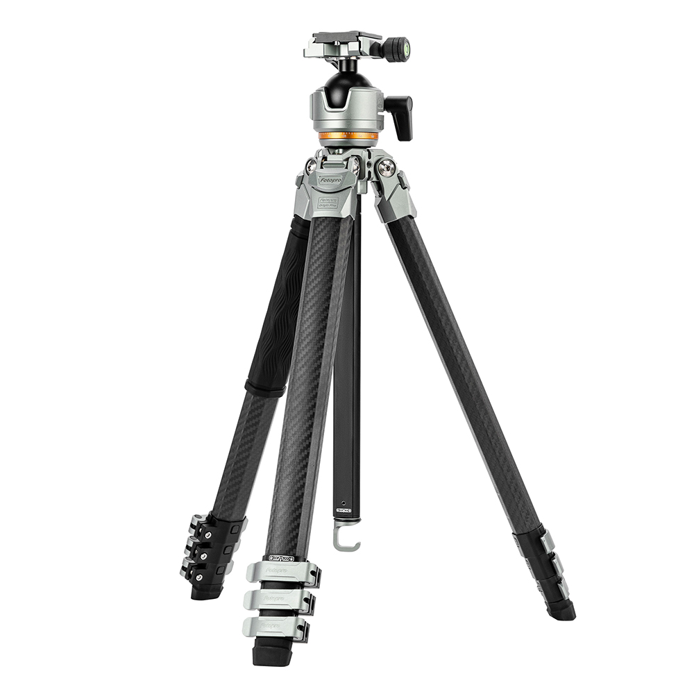 Fotopro 磐圖•起源 Origin plus 異形扳扣式 碳纖維腳架 32mm管徑O-8H - 典雅銀