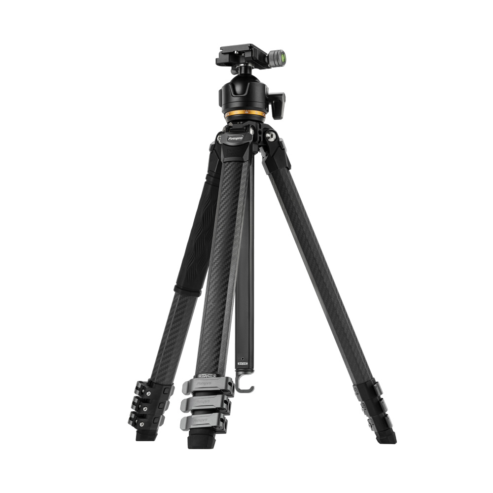 Fotopro 起源 Origin plus 異形扳扣式 碳纖維腳架 32mm管徑O-8H - 沉穩黑