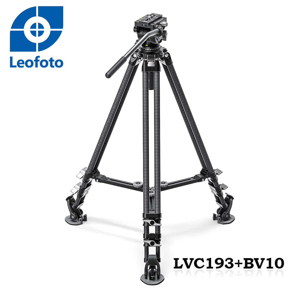 Leofoto 徠圖 LVC-193C+BV-10碳纖維3節三腳架含油壓雲台