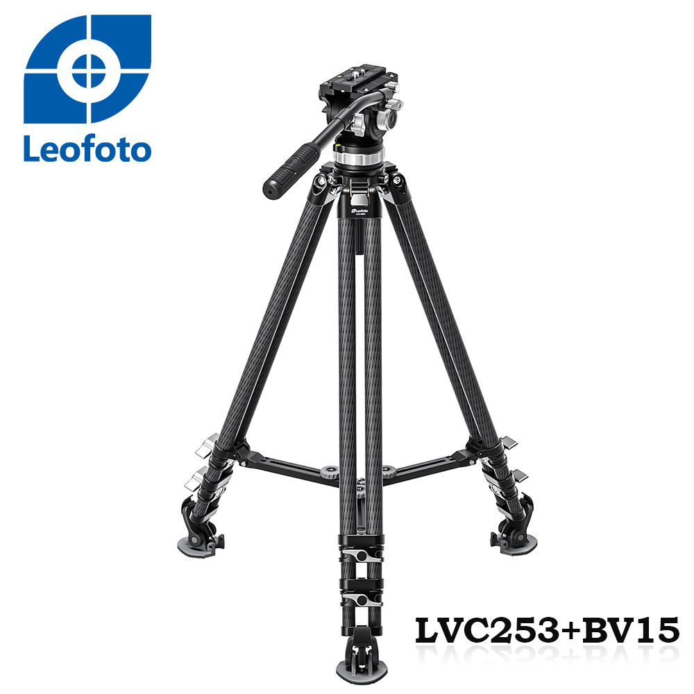 Leofoto 徠圖 LVC253C+BV15碳纖維3節三腳架含油壓雲台