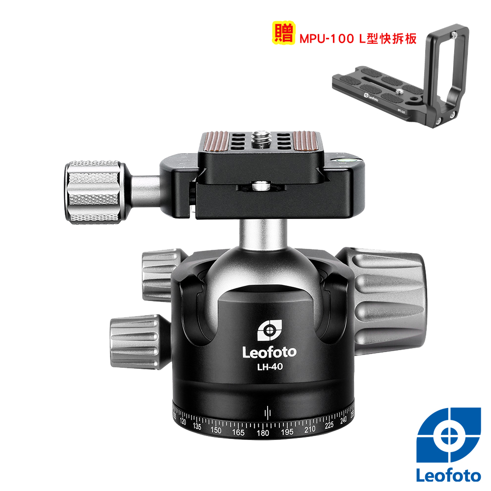 Leofoto 徠圖 低重心球型雲台-LH40+QP-70N