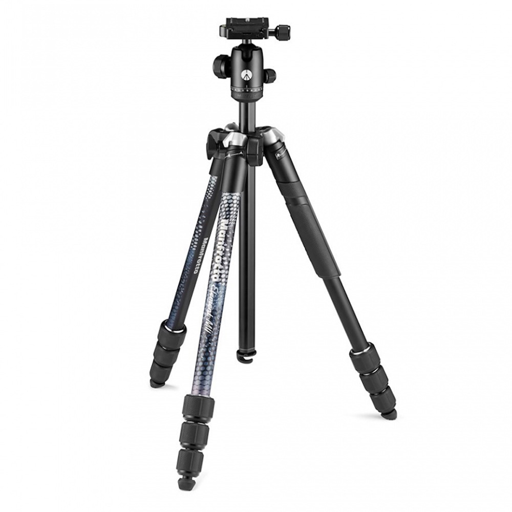 Manfrotto 曼富圖 ELEMENT MII 腳架套組-黑色 MKELMII4BK-BH