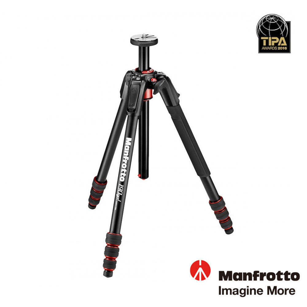 Manfrotto 曼富圖 MT190GOA4 190 GO! 鋁合金四節腳架 MS
