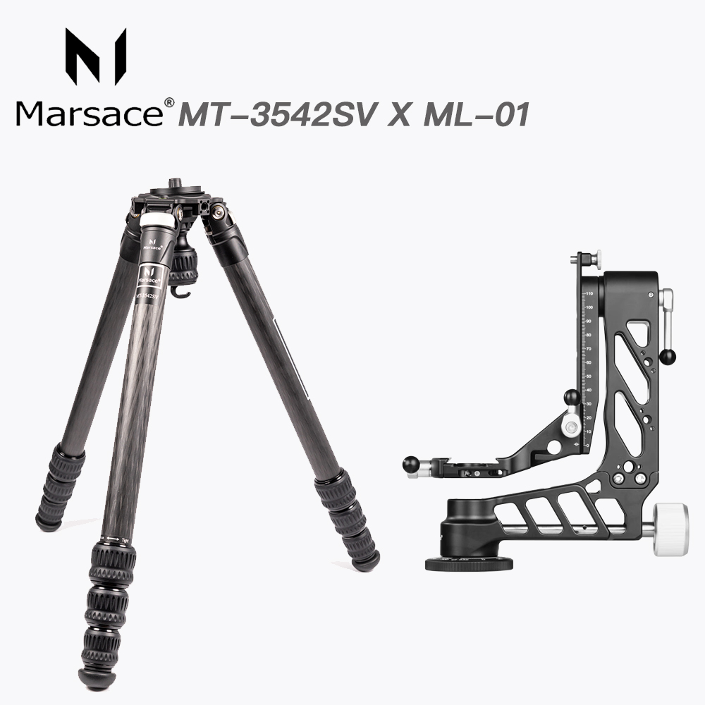 Marsace 瑪瑟士 ML-01 懸臂雲台+MT-3542SV 三號碳纖維系統腳架 (總代理公司貨)