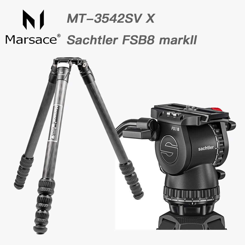 Sachtler 沙雀 FSB8 markII 攝錄影油壓雲台 + Marsace MT3542SV 飛羽攝錄影(總代理公司貨)