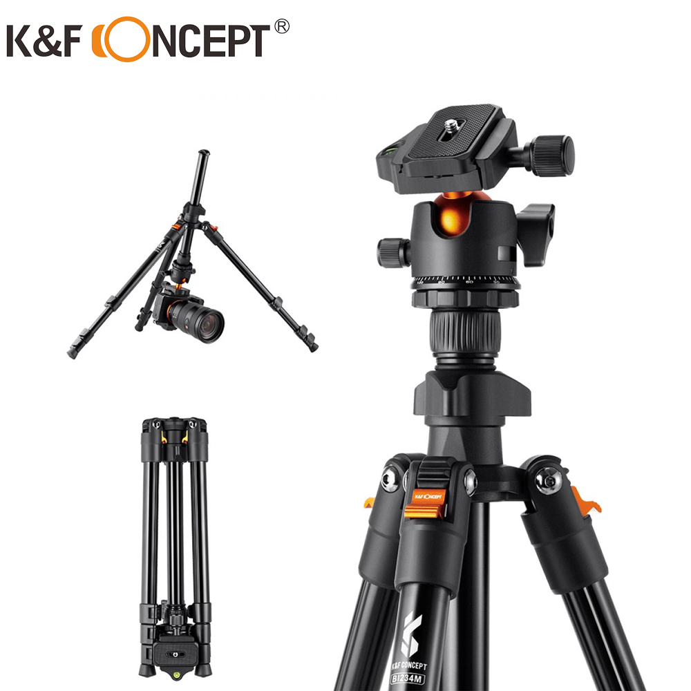 便攜者 板扣式4節鋁合金三腳架 球型雲台 KF09.101