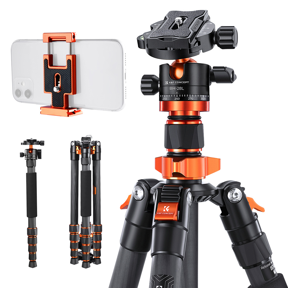 K&F Concept 碳纖維輕巧型三腳架 KF09.093V2碳纖維輕巧型