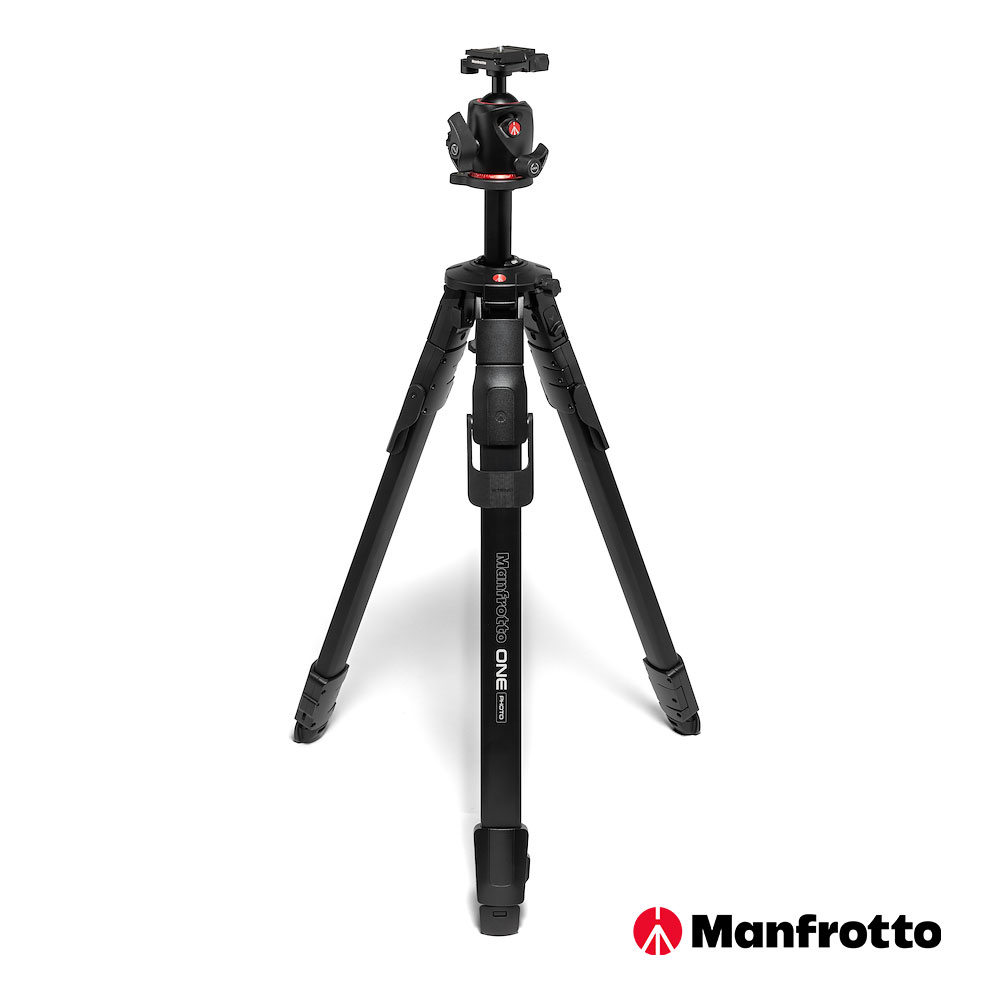 Manfrotto 曼富圖 ONE 鋁合金三腳架 (搭配 XPRO AS 球型雲台) MKONEPA-BHQ6T 公司貨