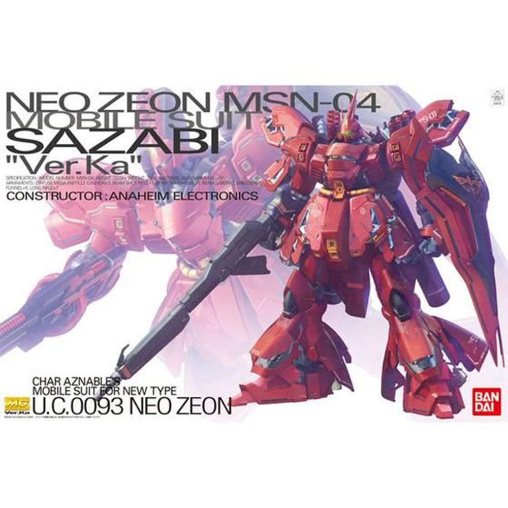 BANDAI 萬代 MG 1/100 SAZABI Ver.Ka 沙薩比 紅色慧星 夏亞