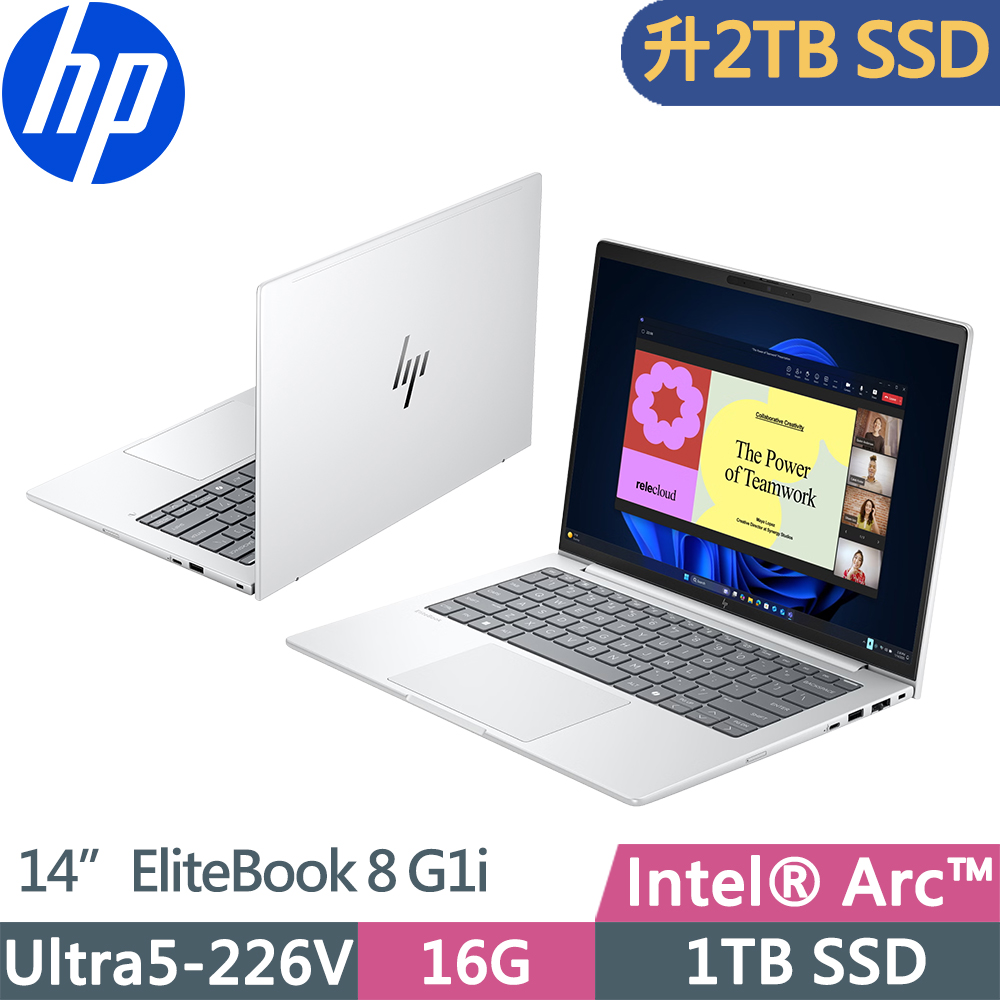 HP 惠普 EliteBook 8 G1i 14 Next Gen AI 14吋商用AI筆電 (Ultra5-226V/16G/2TB/WUXGA/W11P/三年保)特仕