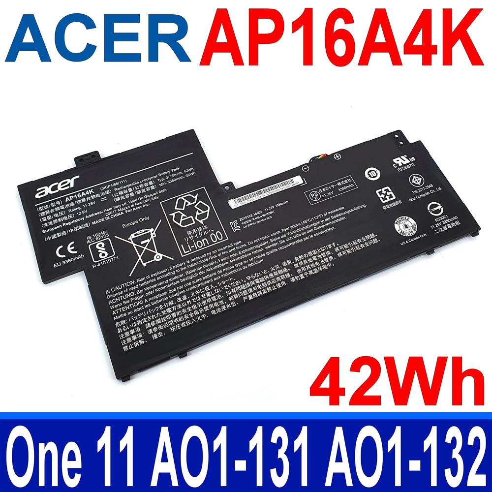 AP16A4K 電池 T.00304.003 KT.00304.007 Aspire One 11 AO1-131 AO1-132 Swift 1 SF113-31 S5-371