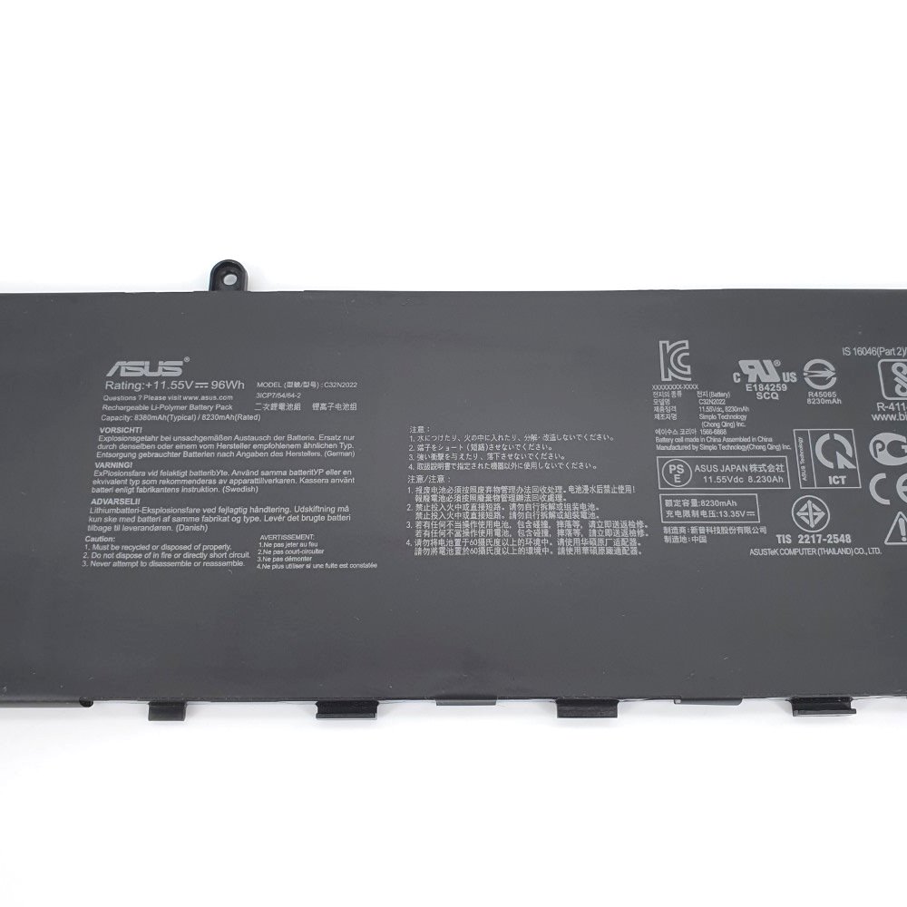 ASUS 華碩C32N2022 電池VivoBook Pro 16 OLED M7600QA M7600QC M7600QE
