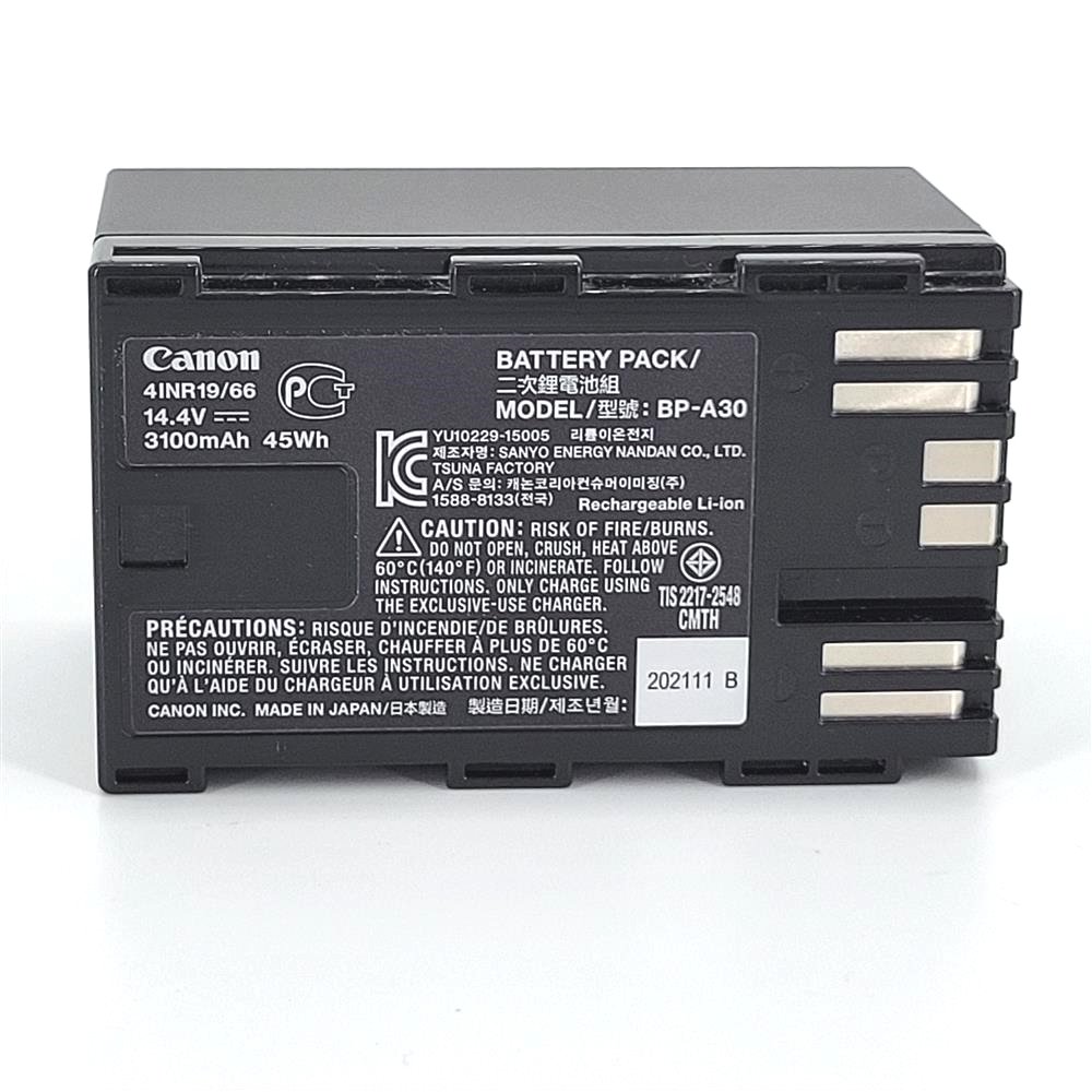 Canon 佳能BP-A30 原廠電池通用BP-A30 14.4V 3100mAh 45Wh 日本製造