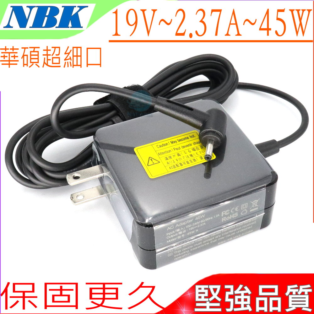ASUS 華碩 19V,2.37A,45W (保固更久) UX21,UX21E,UX31,UX31E,UX31K,UX32,UX42,B121,EP121,T300CHI,TAICHI T300 Chi 太極系列,Transformer Book T200,T200ta,T200T,ADP-45AW A,90-XB34N0PW00000Y,N45W-01,0A001-00230000-0A200-00021000