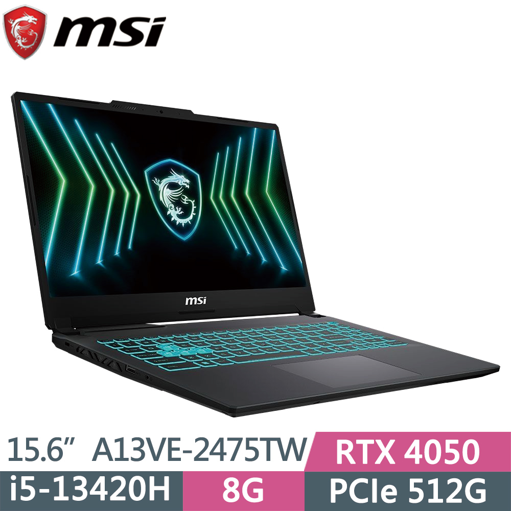 MSI 微星 Cyborg 15 Black Edition A13VE-2475TW(i5-13420H/8G/512G SSD/RTX4050/15.6/W11)