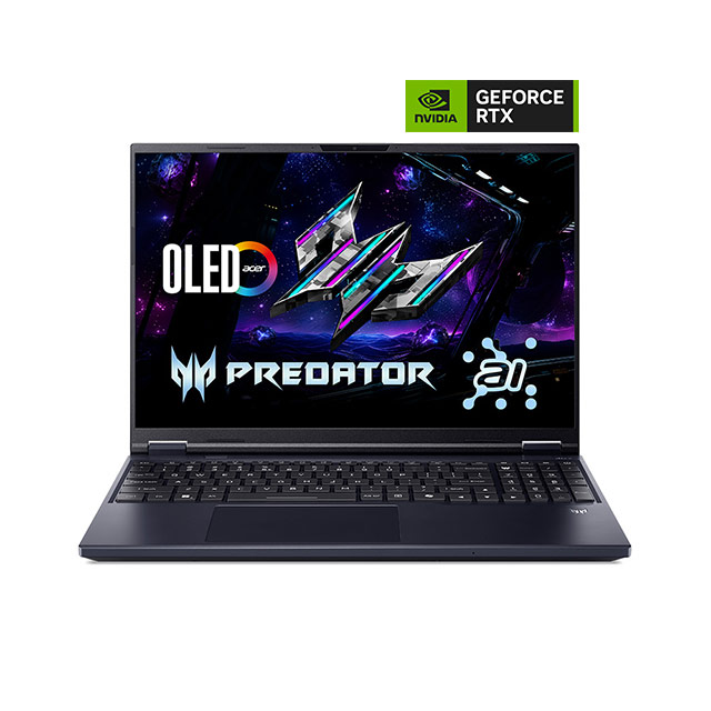 ACER 宏碁 Predator 16吋 AI電競筆電 黑(Ultra9 275HX/16G/512G/GeForce RTX 5070-8G/WIN11/PHN16-73-92G5)