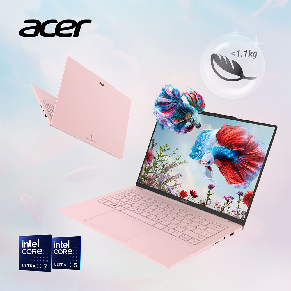 ACER 宏碁 Swift Air 14吋效能筆電 粉(Ultra7-155H/32G/512G/W11/SFA14-71M-72Q2)