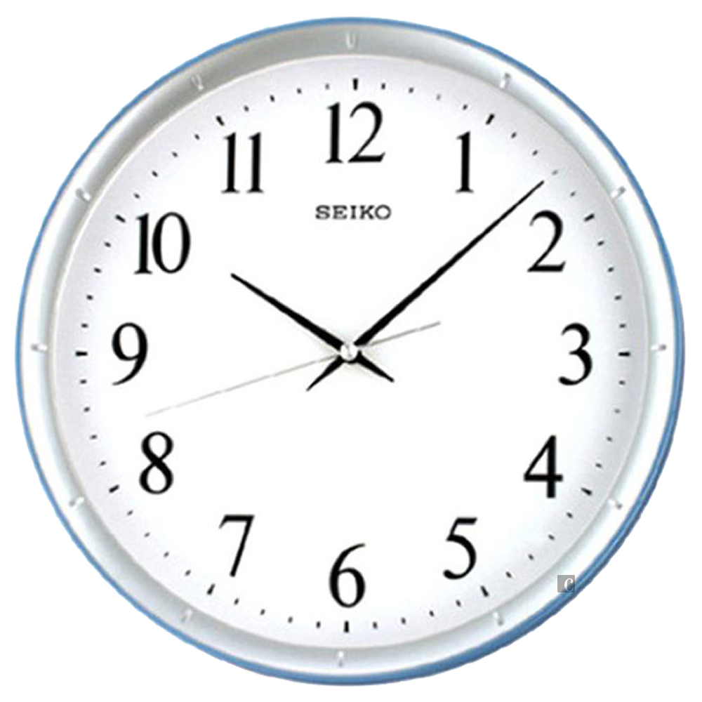 SEIKO 精工 指針式時尚時鐘 掛鐘-銀框 QXA378L
