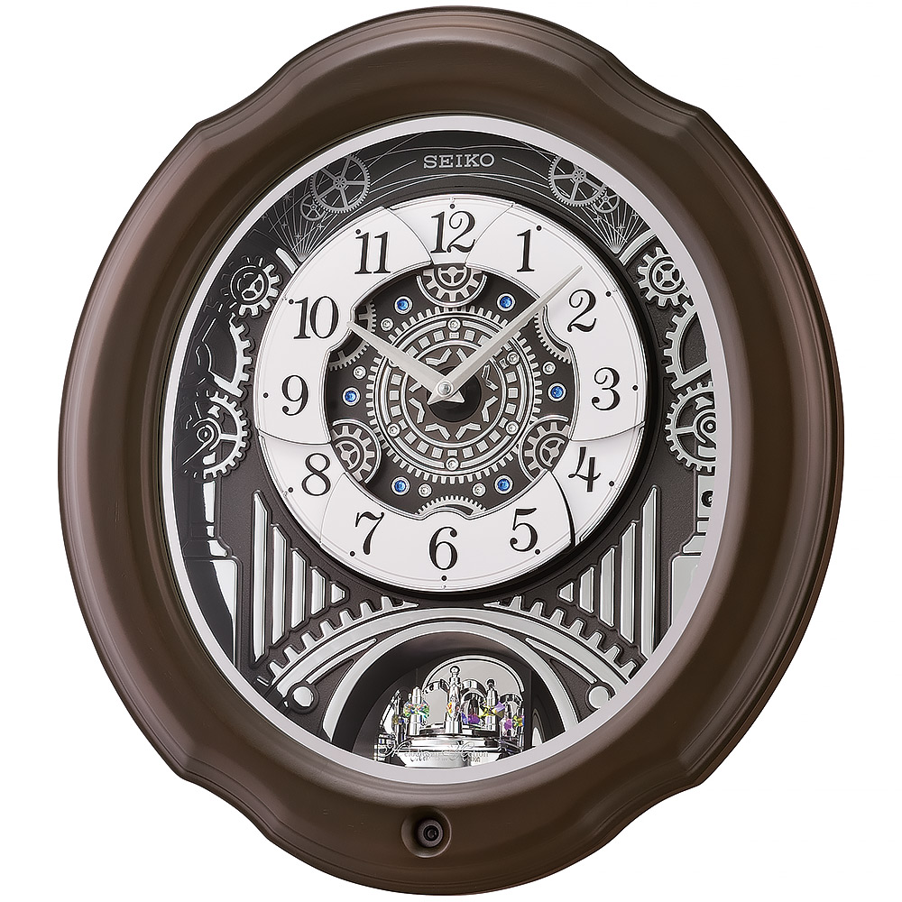 SEIKO 精工典雅木質音樂鐘時鐘掛鐘QXM609N - PChome 24h購物