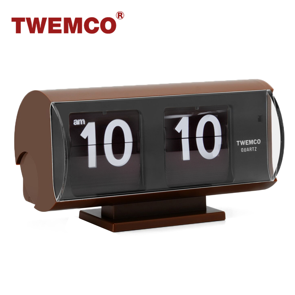 TWEMCO QT-35 機械式翻頁鐘德國機芯可壁掛及桌放(黑色) - PChome 24h購物