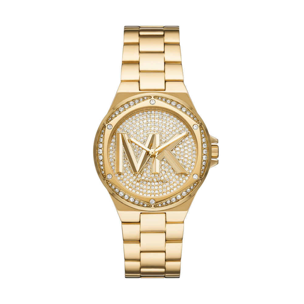 Michael Kors Lennox 絢麗耀眼MK金色腕錶37mm/MK7229