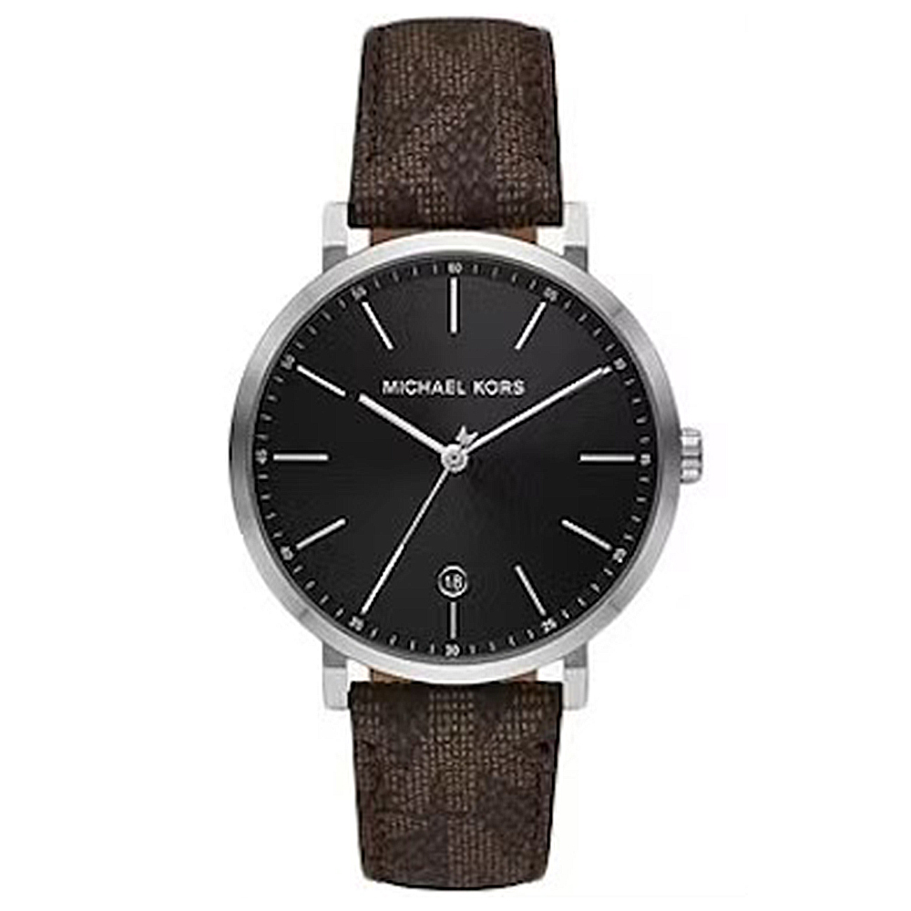 Michael Kors MK8813 簡約 時尚 質感 日期顯示 皮革 腕錶