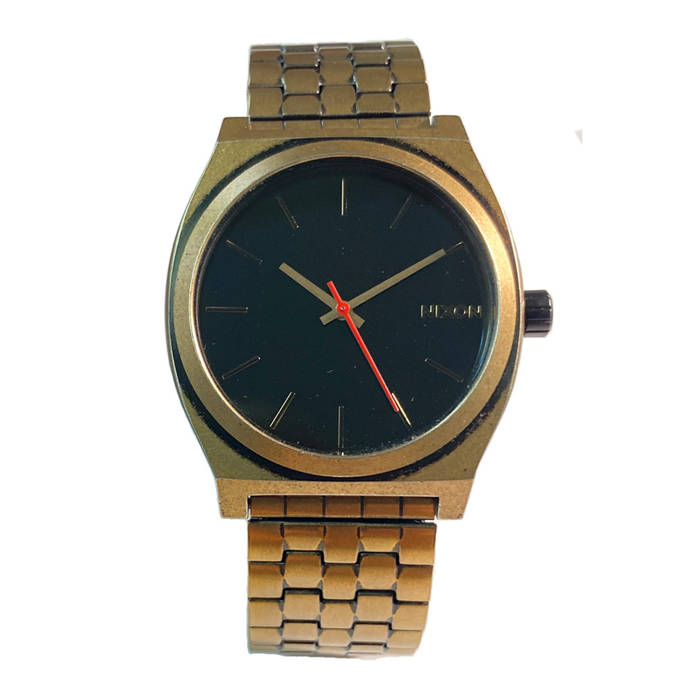 NIXON TIME TELLER 簡約時尚腕錶-棕X黑