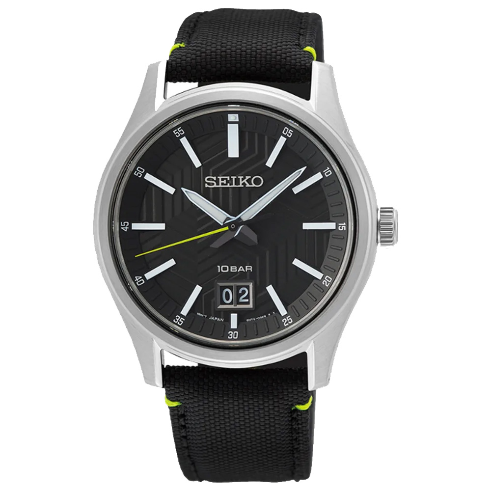 SEIKO 精工 現代潮流幾何防水腕錶 SUR517P1