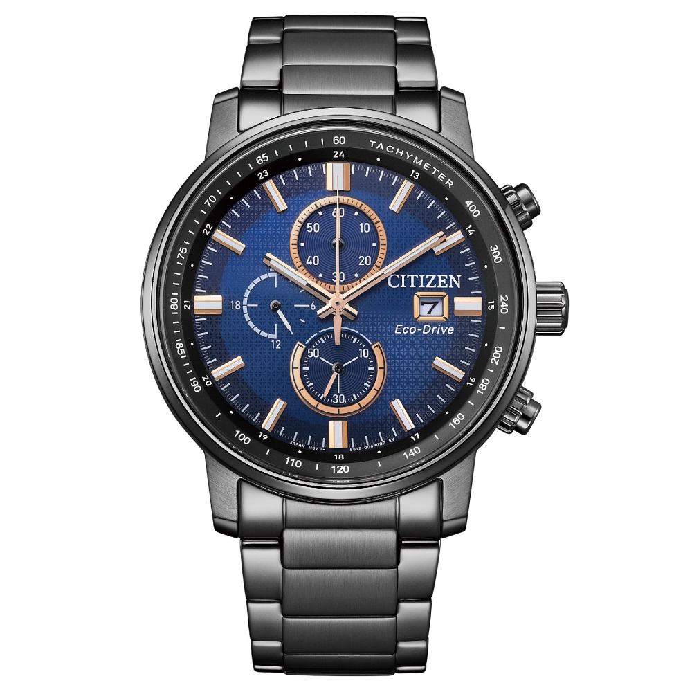 CITIZEN 星辰 Chronograph 亞洲限定光動能計時腕錶CA0845-83L