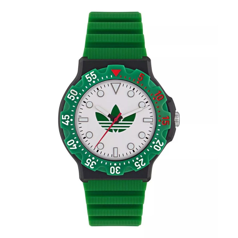 adidas 愛迪達 Discoverer Two 矽膠錶帶_AOSY25512_綠色_40mm