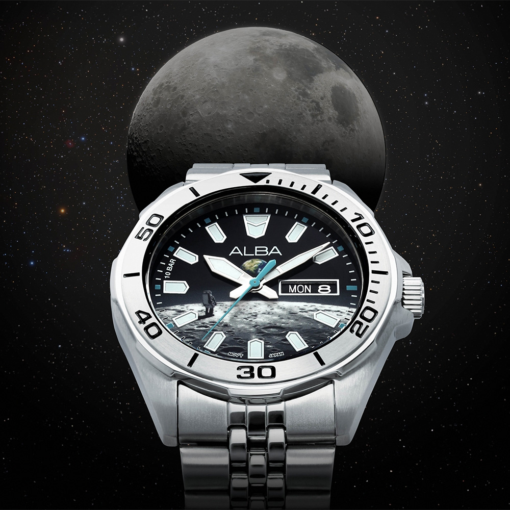 ALBA 雅柏 Planet Series 星系宇航 限量 Lunar 月球手錶-42mm (AV3591X2/VJ43-X044H)