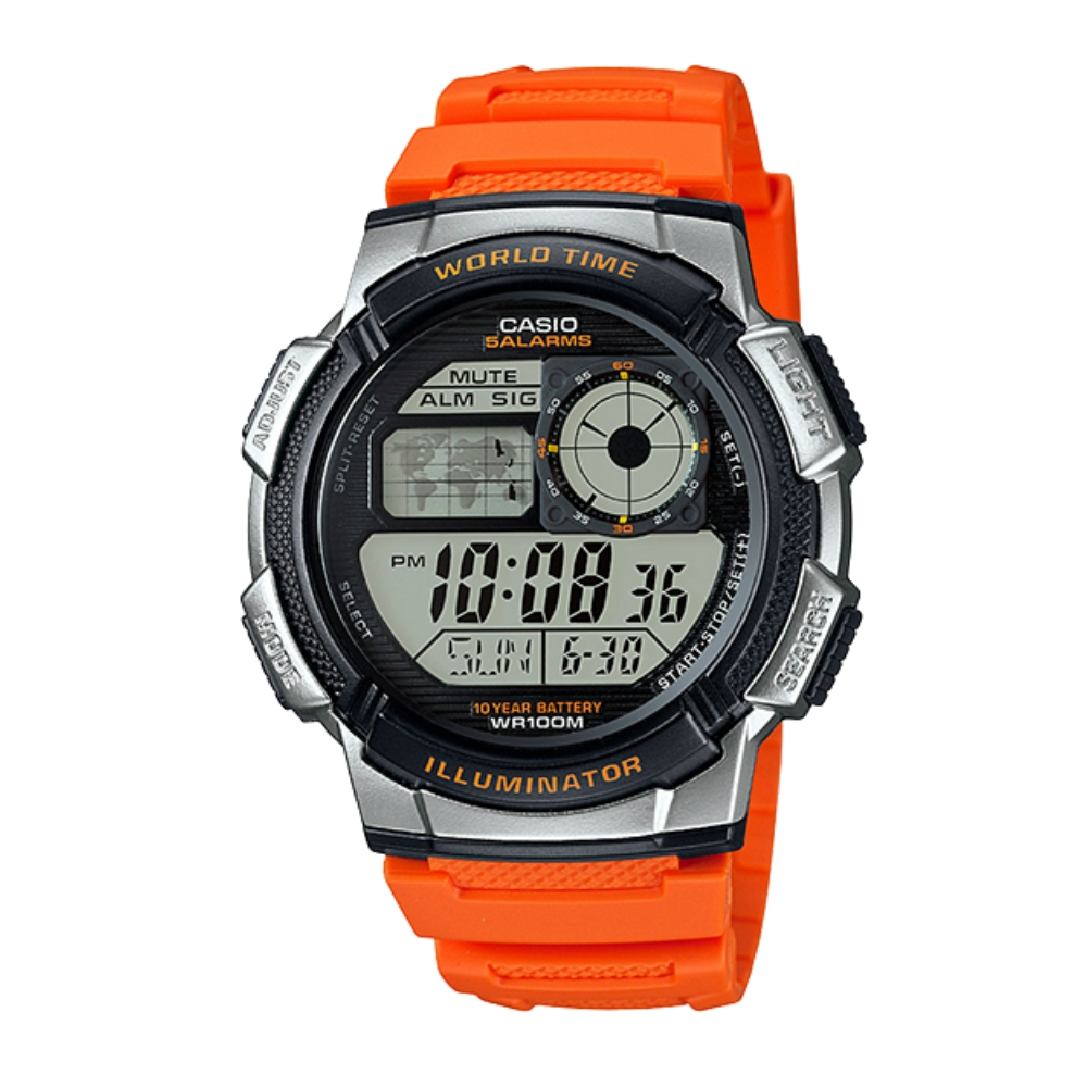 CASIO 卡西歐 世界地圖電子錶/AE-1000W-4B