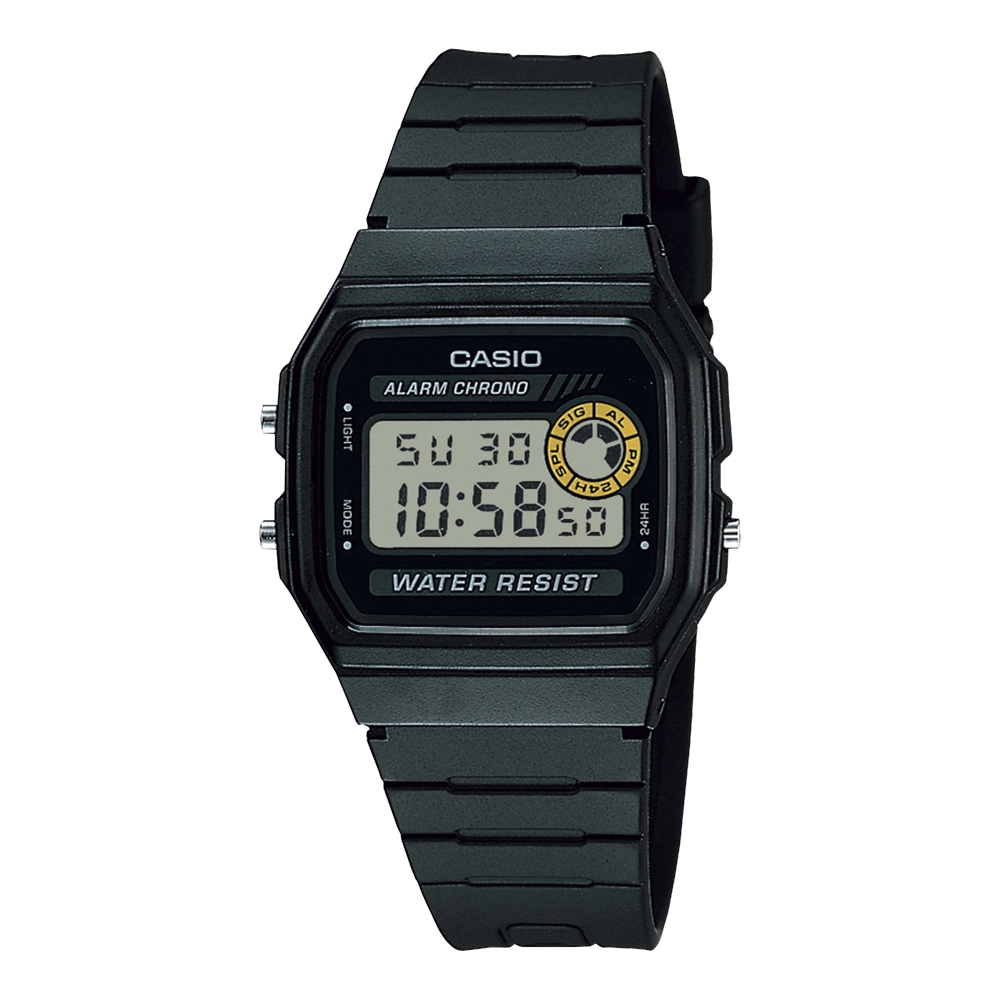 CASIO 卡西歐 輕薄方形電子錶/F-94WA-9D
