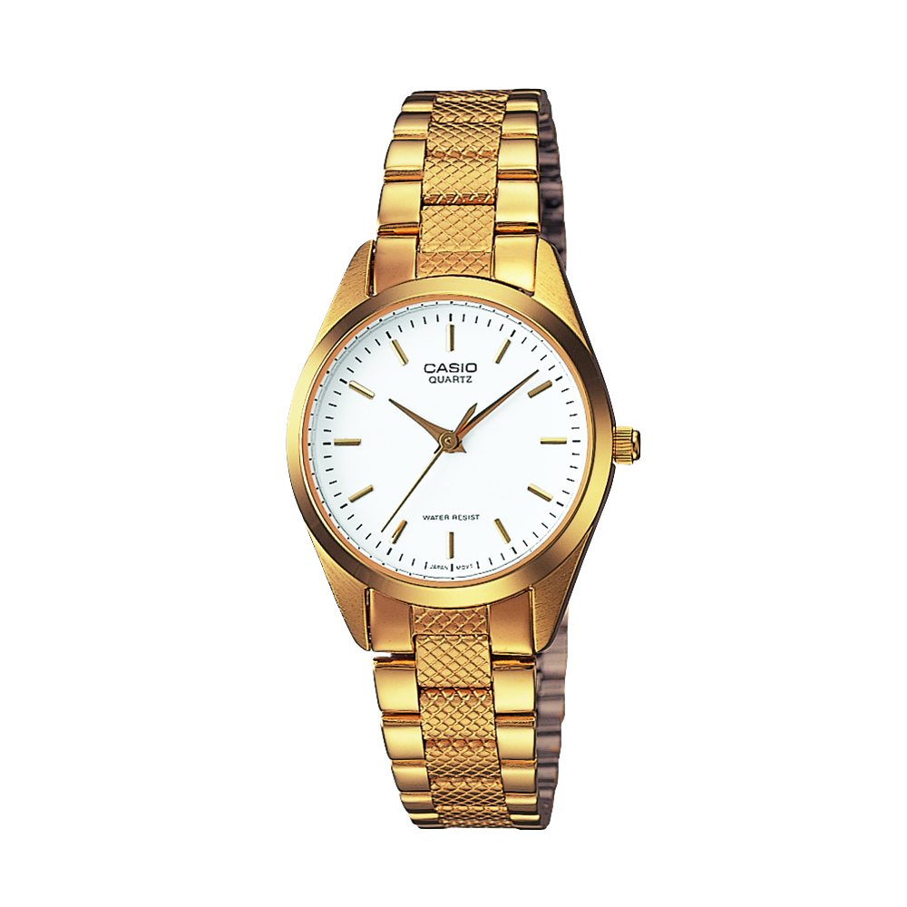 CASIO 卡西歐 復古金色指針錶/LTP-1274G-7A