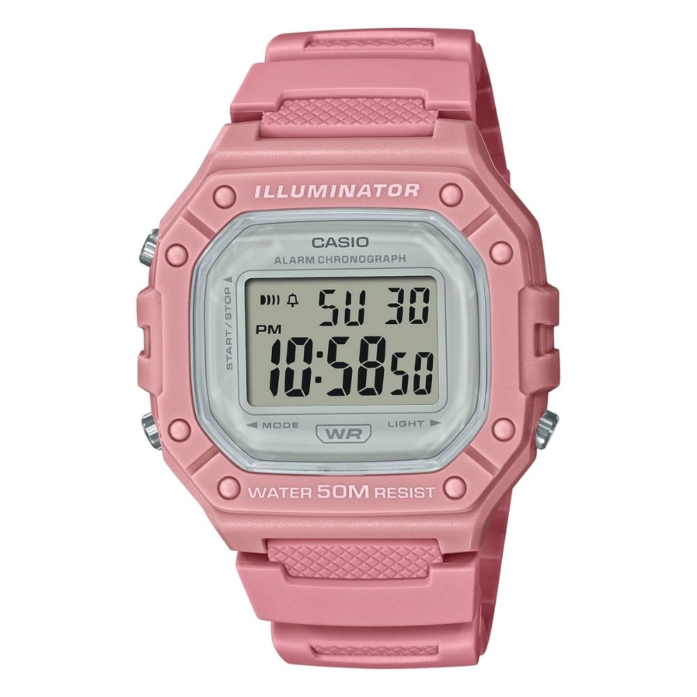 CASIO 卡西歐 方形電子錶/W-218HC-4A