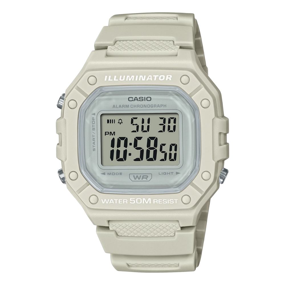 CASIO 卡西歐 方形電子錶/W-218HC-8A