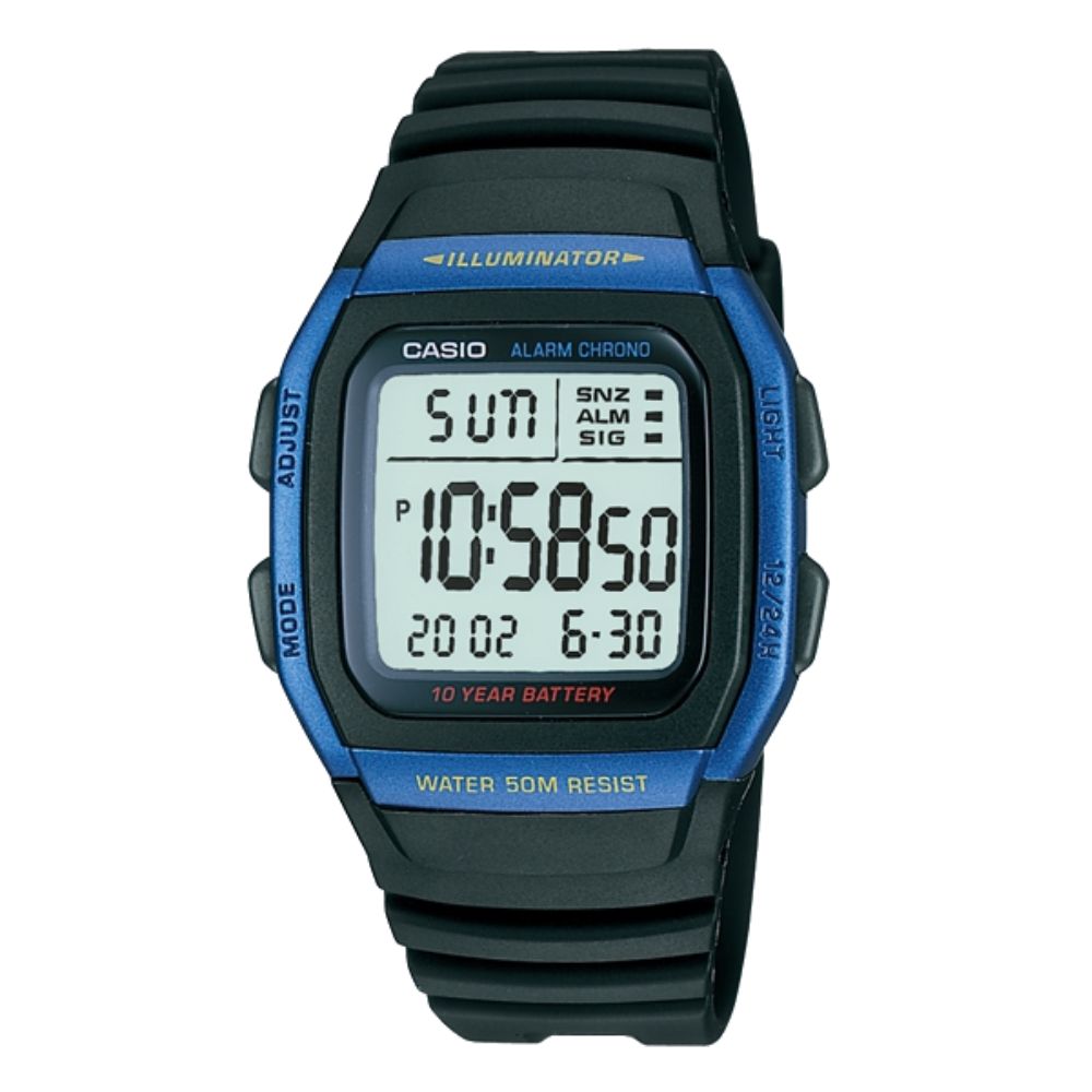 CASIO 卡西歐 方形電子錶/W-96H-2A