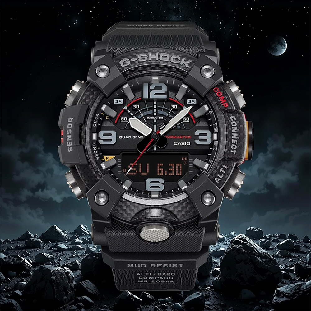 CASIO 卡西歐 G-SHOCK Master of G 越野冒險多功能藍牙手錶 GG-B100X-1A