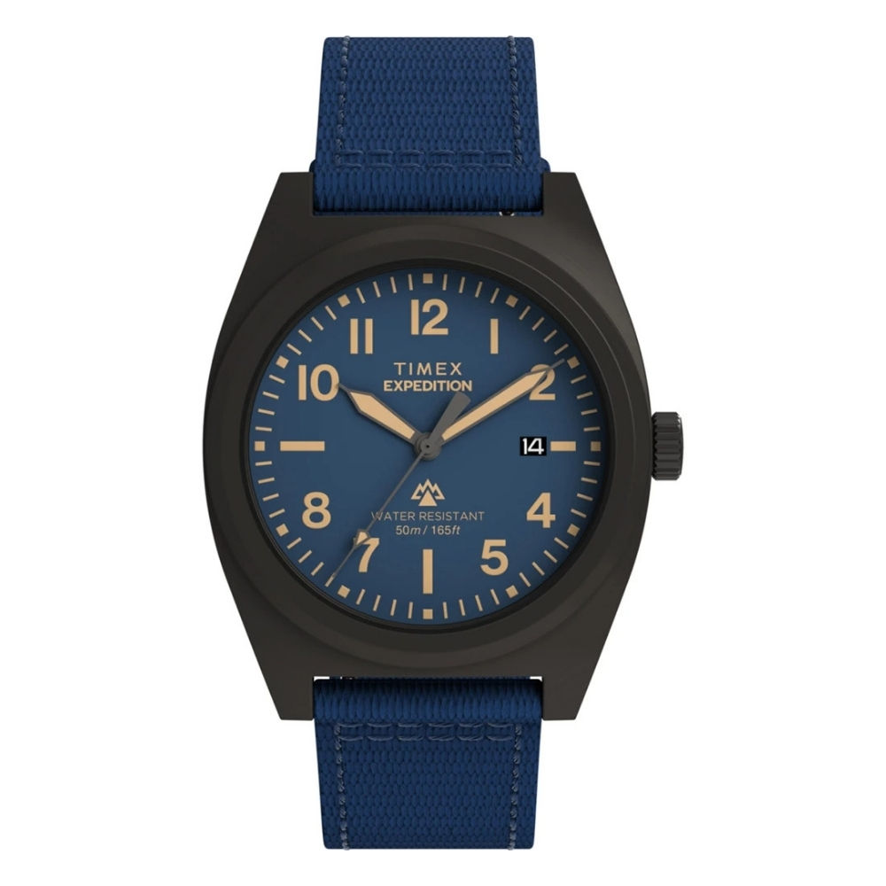 TIMEX 天美時 遠征系列 39毫米 簡潔錶盤 夜光指針 環保織物錶帶腕錶(藍 TXTW2Y18200)