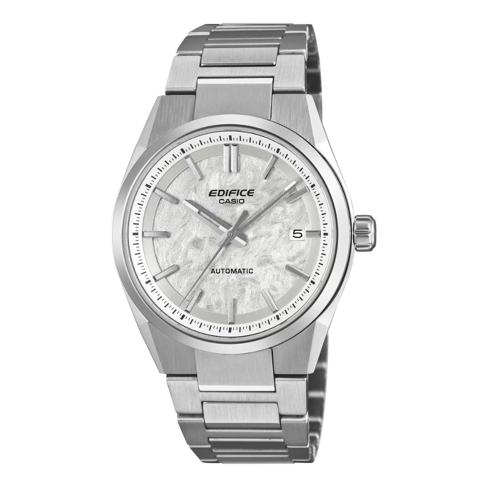CASIO 卡西歐 EDIFICE 跑車系列 機械錶款 簡約白 EFK-110D-7A_38mm