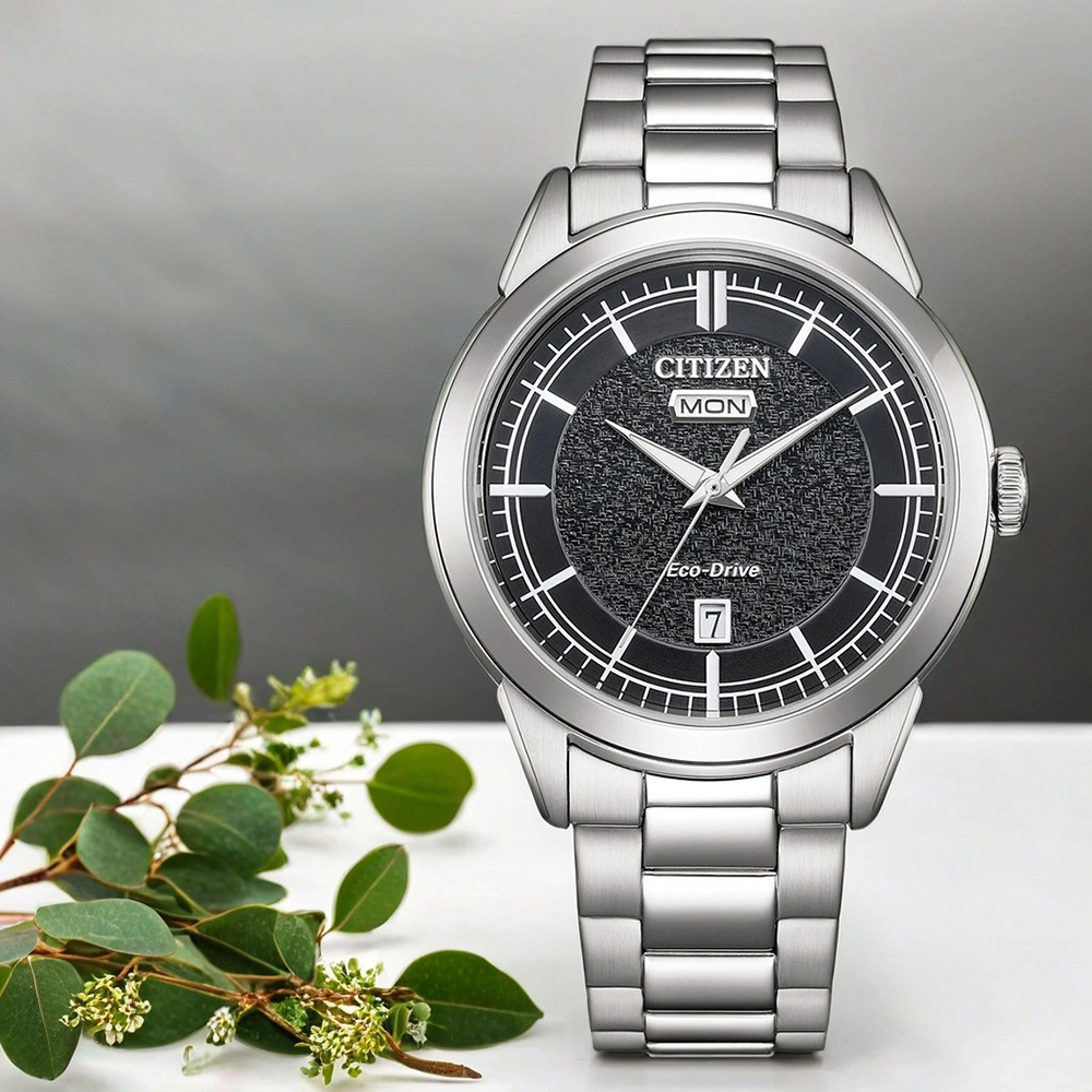 CITIZEN 星辰 限量 Day-Date 光動能大三針日曆手錶 周年慶獻禮 AW0151-85E