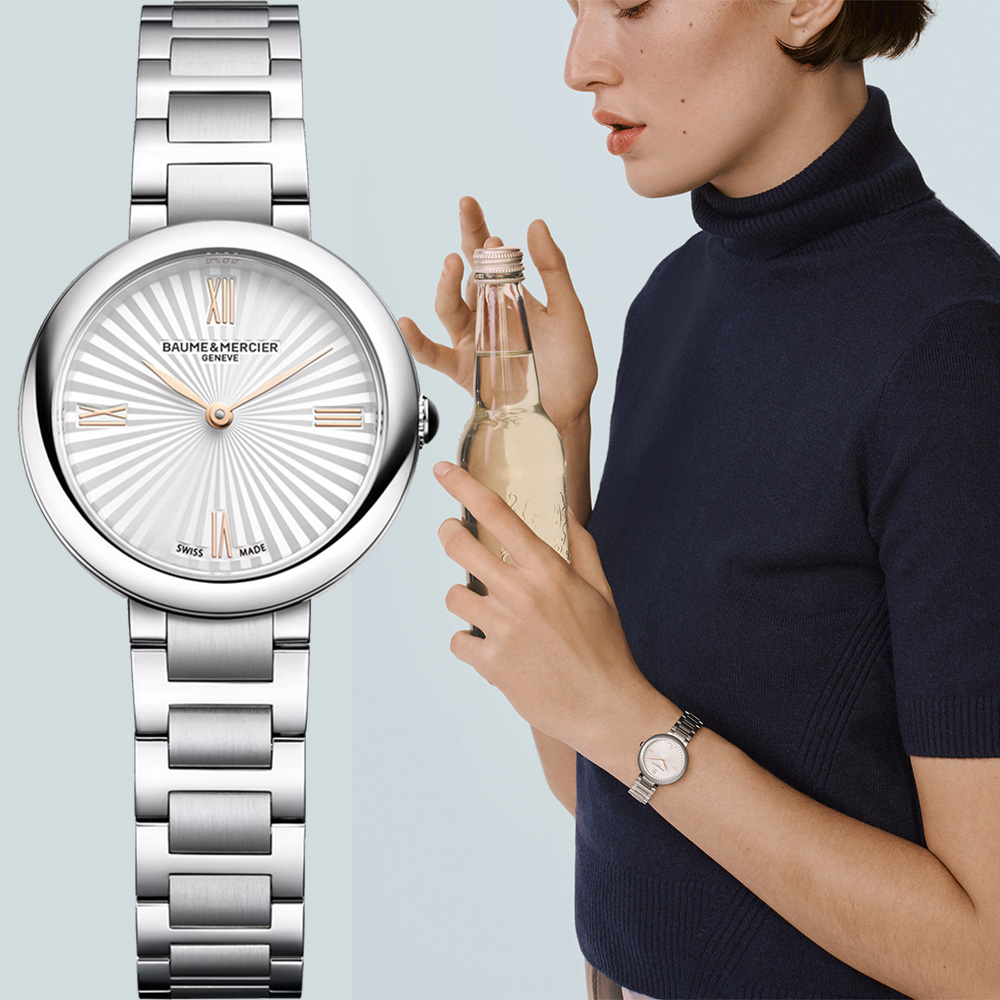 Baume & Mercier 名士 Joia de 喬雅系列時尚女錶-銀/28mm M0A10848