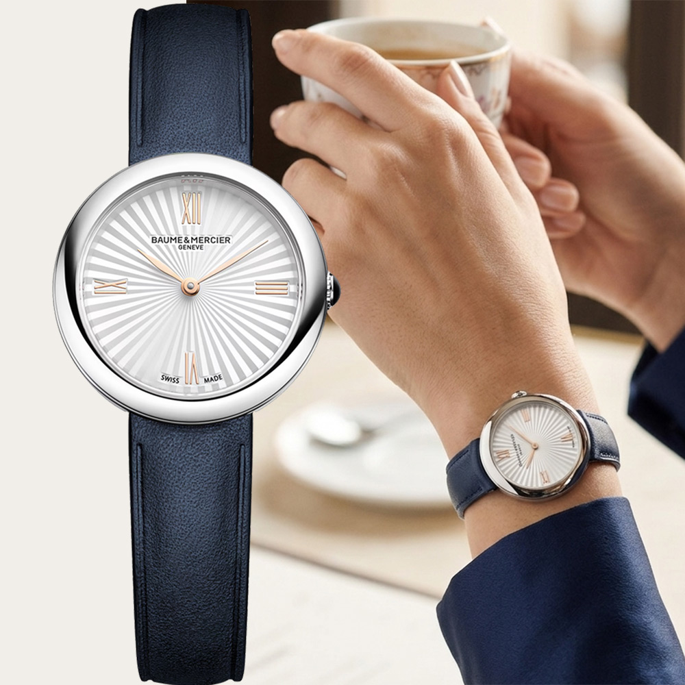 Baume & Mercier 名士 Joia de 喬雅系列時尚女錶-銀/28mm M0A10847