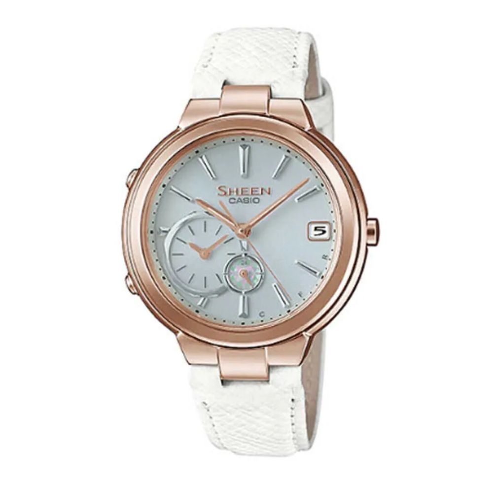 CASIO 卡西歐 SHEEN系列 優雅智慧藍牙傳輸太陽能腕錶SHB-2000GL-7A/35mm