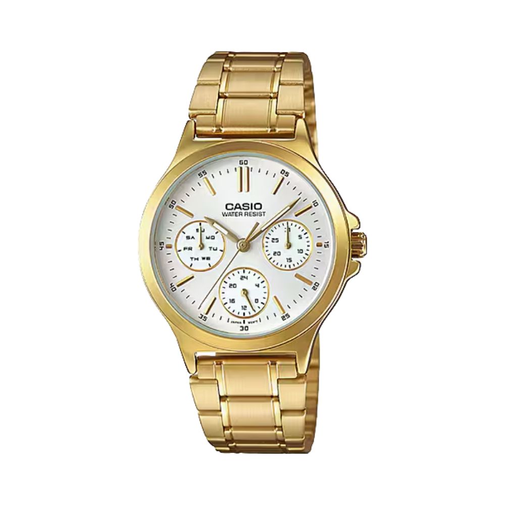 CASIO 卡西歐 時尚都會 簡約日常錶款 LTP-V300G-7A_金_33.2mm