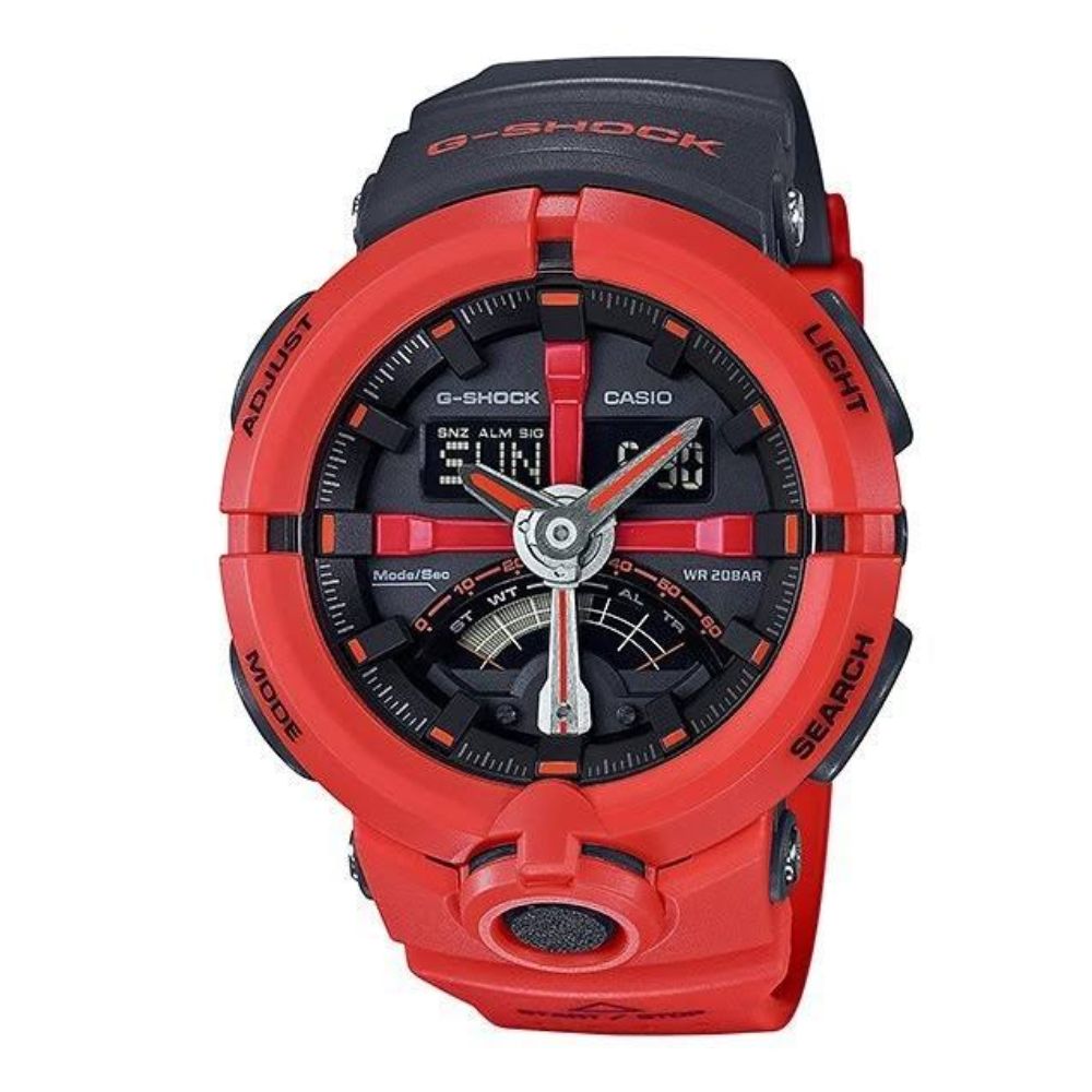 CASIO 卡西歐 G-SHOCK 前衛時尚 渾圓大錶設計 公路車齒輪改裝 設計概念 GA-500P-4A