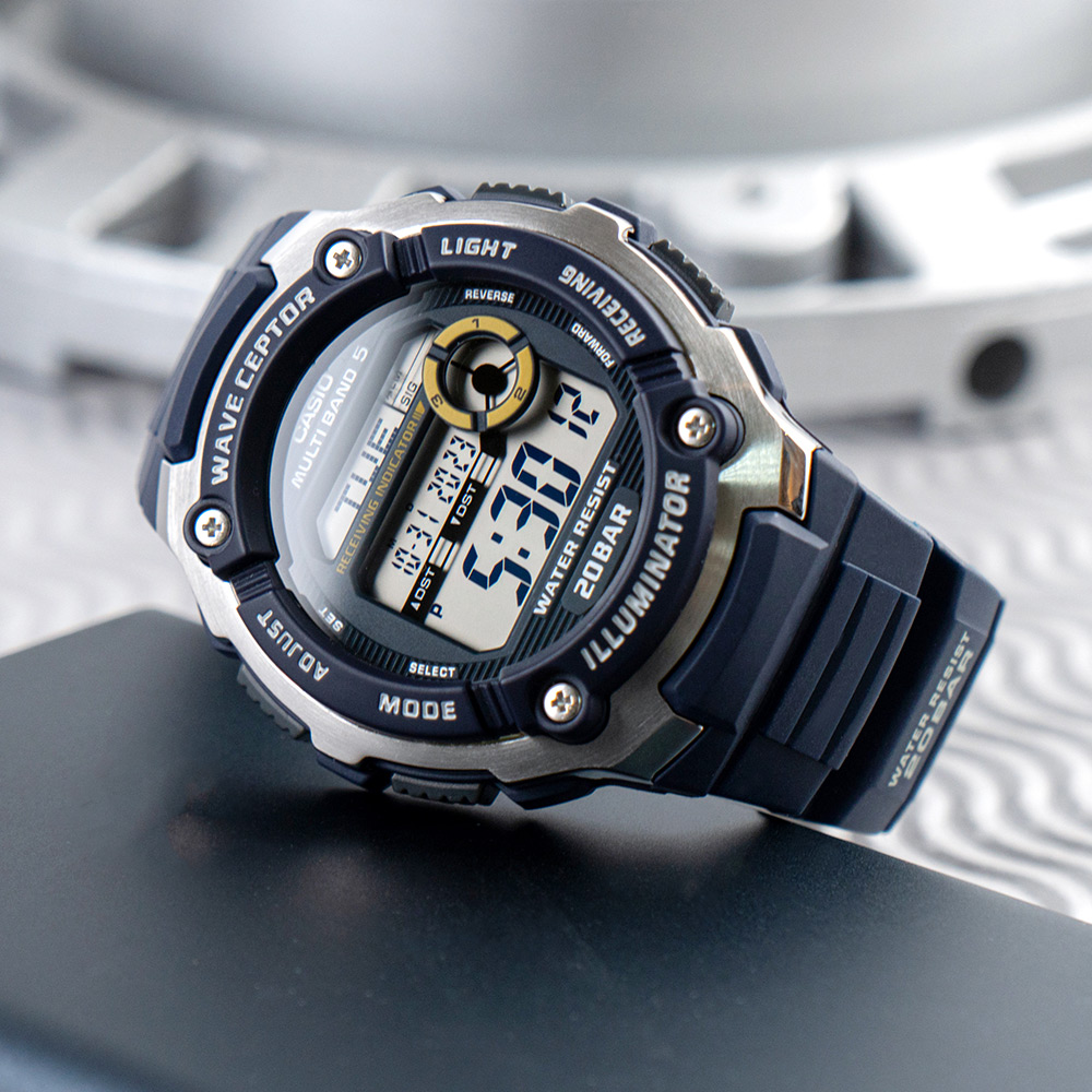 CASIO 卡西歐 日本直送 世界五局電波運動腕錶-藍(WV-200R-2AJF)